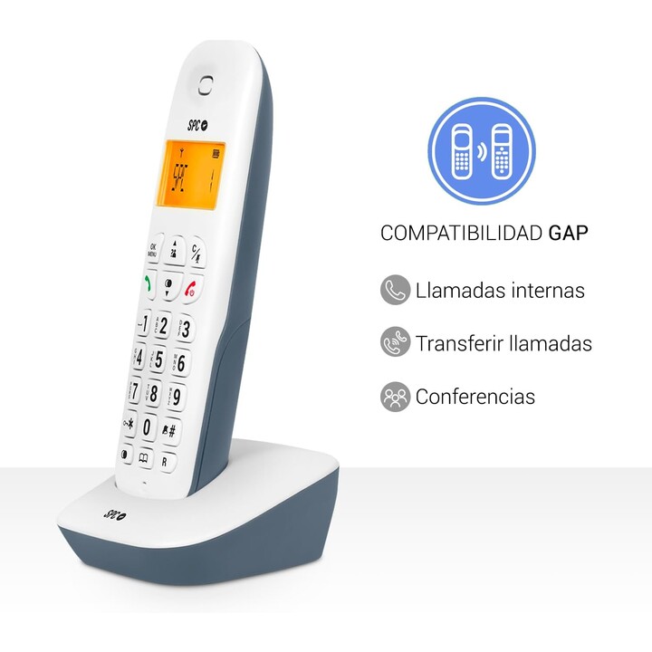 SPC 7300AS Telefono Inalámbrico AIR 2 Blanco