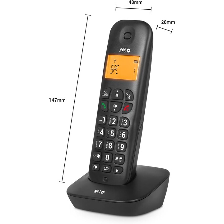 SPC 7300NS AIR 2 Telefono Cordless Nero