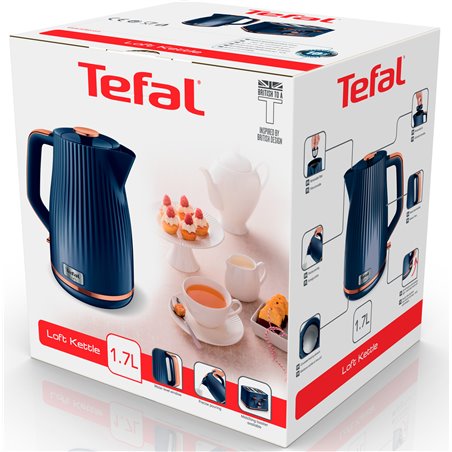 Tefal Loft KO251430 electric kettle 1.7 L Blue