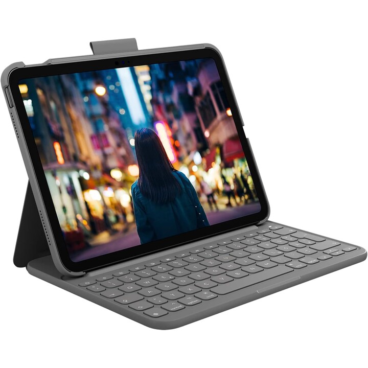 Logitech Slim Folio Keyboard for Apple iPad 10.9 graphite QWERTZ DE