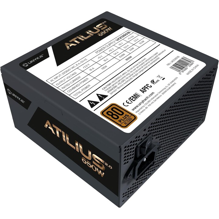 Unyka Atilius 2.0 80 Plus Bronze 650W